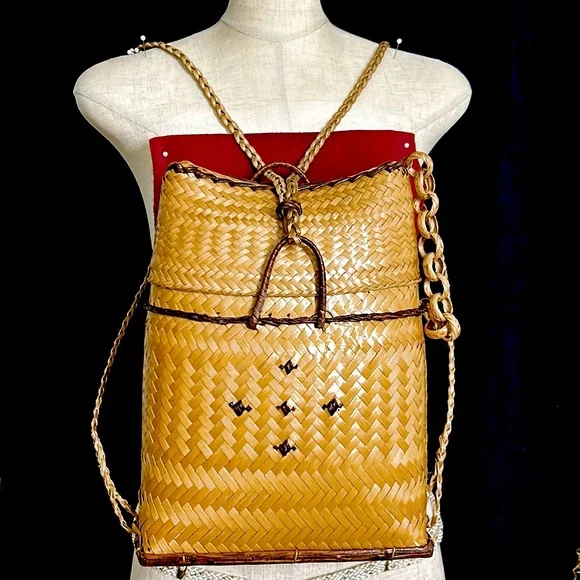 Hand Crafted | Bags | Newhandwoven Bamboo Backpack | Poshmark display picture 3